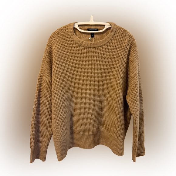 NWT Eileen Fisher Lofty Recycled Cashmere Crew Neck Sweater Top, Size L - Picture 2 of 8